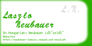 laszlo neubauer business card